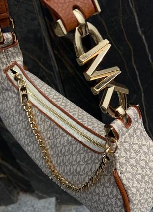 Сумочка michael kors piper small ivory6 фото