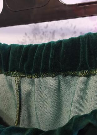 Женский велюровый домашний комплект двойка халат штаны изумрудный бархатный костюм пижама 428 фото