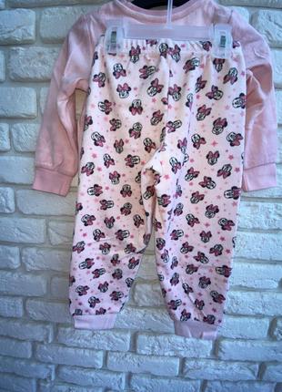 C&a піжама, домашній костюм minnie mouse 104 (98) велюрова велюр тепла2 фото