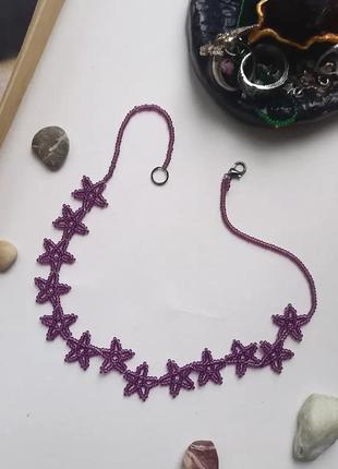 Набор серьги + ожерелье handmade