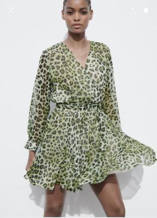 Сукня zara леопардова розмір s