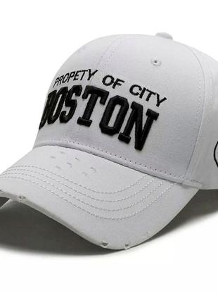 Кепка бейсболка boston (бостон) с изогнутым козырьком, унисекс wuke one size4 фото