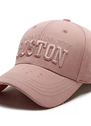 Кепка бейсболка boston (бостон) с изогнутым козырьком, унисекс wuke one size9 фото