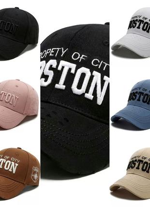 Кепка бейсболка boston (бостон) с изогнутым козырьком бежевая, унисекс wuke one size3 фото