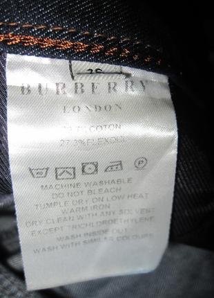 Стрейч. джинсы "burberry" р.26 высокий рост.3 фото