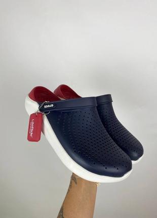 Мужские кроксы crocs literide navy/pepper