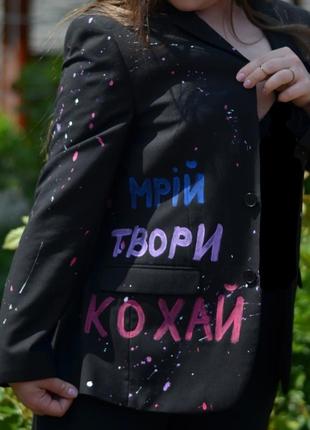Пиджак черный женский