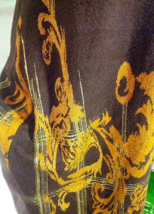 Класное трикотажное платье цвета горького шоколада,44-46разм.3 фото