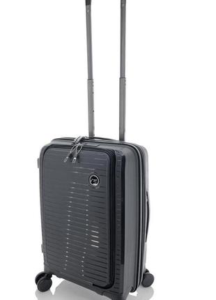 Дорожня маленька валіза ручна поклажа it 15-2881-08 з відділенням для ноутбука чорний