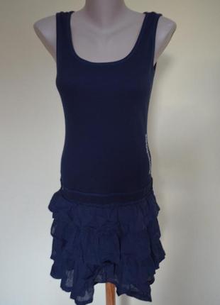 Красивое брендовое комбинированное платье