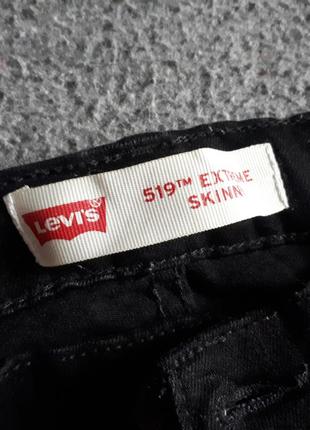 Джинсы секси levis черные супер скинни оригинал черные / распродаж5 фото