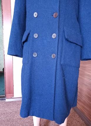 Двубортное шерстяное пальто maren hesse4 фото