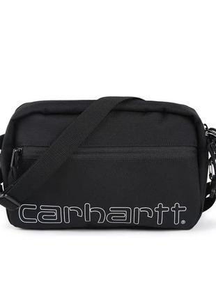 Сумка carhartt wip terrace hip bag борсетка мужская кархарт черн. кархарт через плечо (сумка мессенджер). люкс