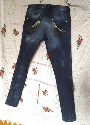 Супер джинси синього кольору "denim"р. 14,99%бавовна,1%еластан.