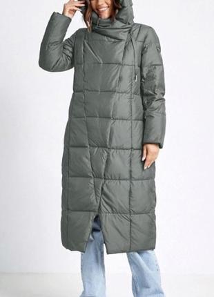 Новая коллекция! пуховик длинный батал р.46-56 lora duvetti