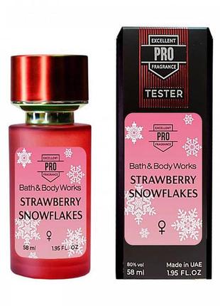 Bath & body works strawberry snowflakes tester pro женский 58 мл