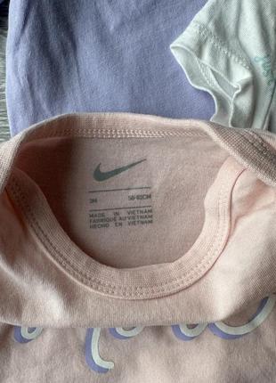Комплект бодики nike на девочку 3 мес