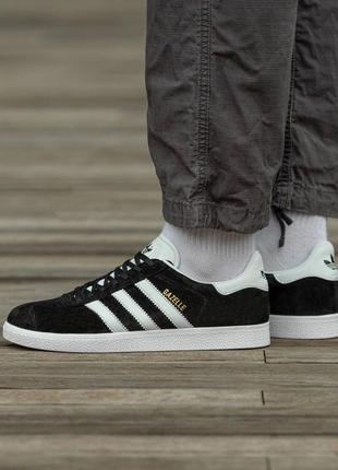 Кроссовки мужские, женские adidas nemeziz черно-белые, адидас газель, газели, кеды унисекс