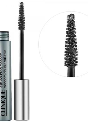 Тушь clinique lash doubling mascara # black, оригинал