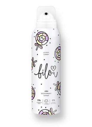 Дезодорант спрей bilou deodorant spray lovely candy 150 ml з ароматом солодкого льодяника та зефіру