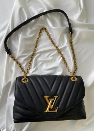 Сумка на цепочке с ремнем louis vuitton new wave