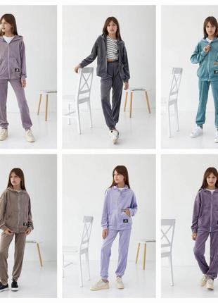 Крутой и удобный велюровый костюм2 фото