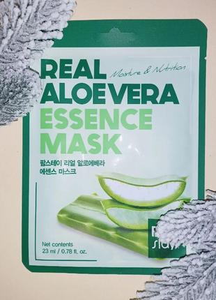 Тканинна маска з натуральним екстрактом алое farmstay visible difference mask sheet