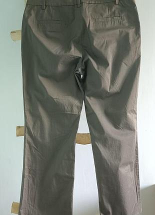 Коричневые женские бриджи esprit. хлопковые капри. укороченные брюки.2 фото