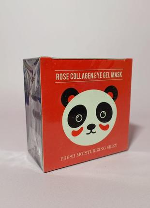 Гідрогелеві патчі sersanlove rose collagen eye gel mask з екстрактом троянди