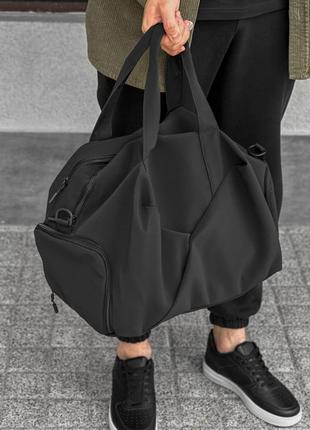 Стильная черная универсальная мужская сумка, вместительная, сумка для спорта, сумка для путешествия, мужские сумки2 фото