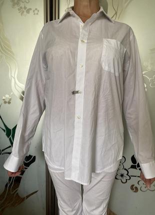 Новая рубашка мужской белый хлопок