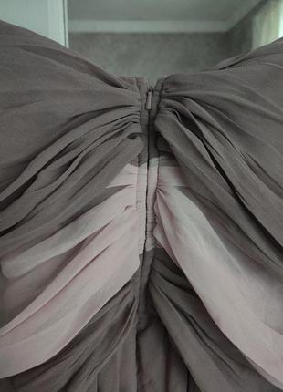 Новое, легкое платье на брителях из креп-сатина 
темно пудрового цвета 
eu- 52 размер ( 20 размер по сша - ххl )3 фото