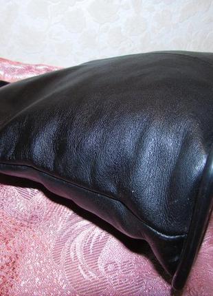 Вместительная удобная сумка натуральная кожа ~footglove~3 фото
