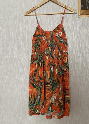Сукня плаття майка топ помаранчева7 фото