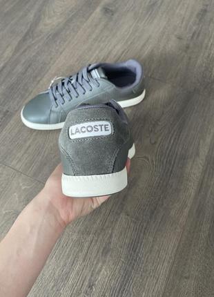Кроссовки кожаные оригинал lacoste blanche graduate7 фото