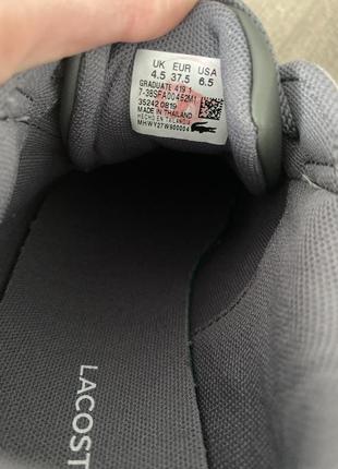 Кроссовки кожаные оригинал lacoste blanche graduate8 фото