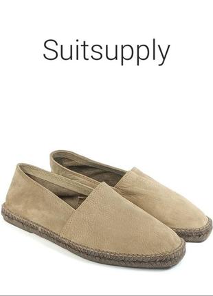 Шкіряні чоловічі сліпони еспадрильї suitsupply оригінал