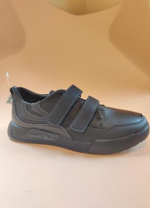 Кросівки для хлопчика туфлі спортивні чорні 34-39 кроссовки туфли для мальчика черные деми tom.m4 фото