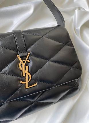 Сумка стеганая кожаная ysl le 57 hobo bag2 фото