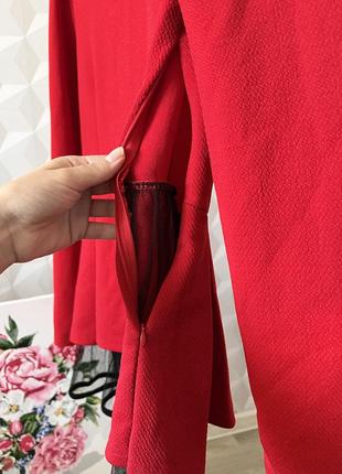 Нарядная блуза блузка кофточка кофта с воротником в пайетках красная с фатиновой баской7 фото