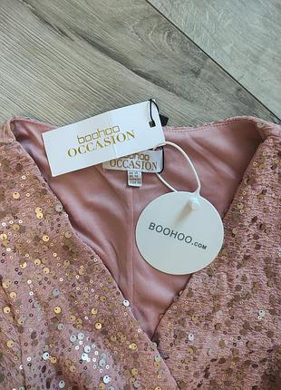 Вечернее платье праздничное boohoo3 фото