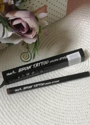 Тинт тату маркер для брів brow tattoo micro styler mark avon ейвон