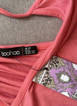 Ромпер комбинезон с шортиками коралловый - boohoo ® оригинал s-m-l4 фото