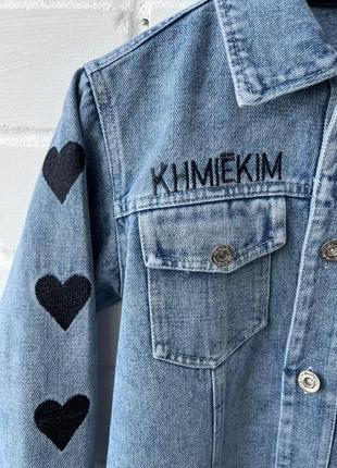 Детские джинсовые куртки пиджаки для девочек