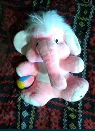 Мягкая игрушка – большой розовый слон