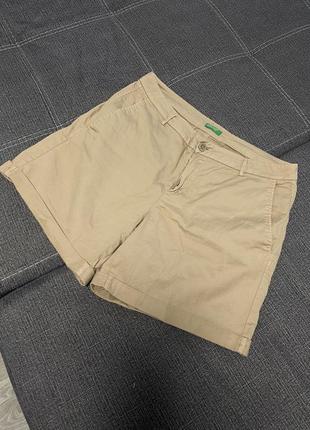 Мужские шорты бежевые хлопок короткие кремовые2 фото