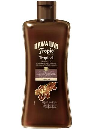 Масло для ускорения загара hawaiian tropic tanning oil1 фото