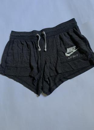 Сірі жіночі шорти nike just do it найк