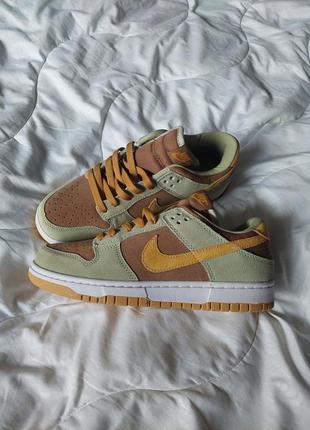 Крутые кроссовки унисекс nike sb dunk olive