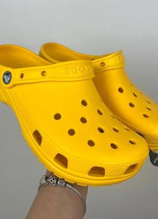 Classic crocs orange original крокси сабо унісекс2 фото